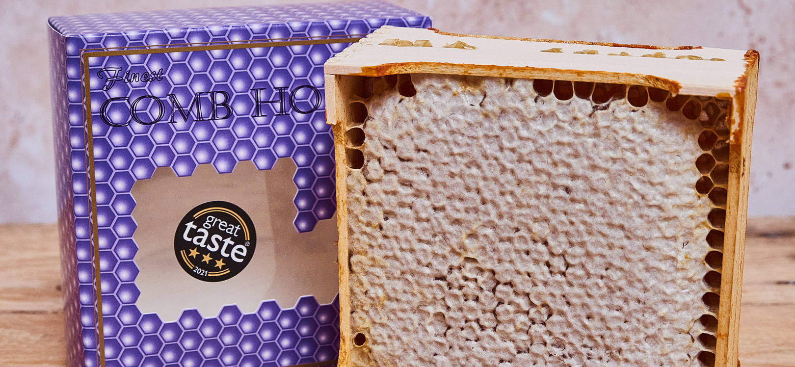 Block of bee honeycomb
