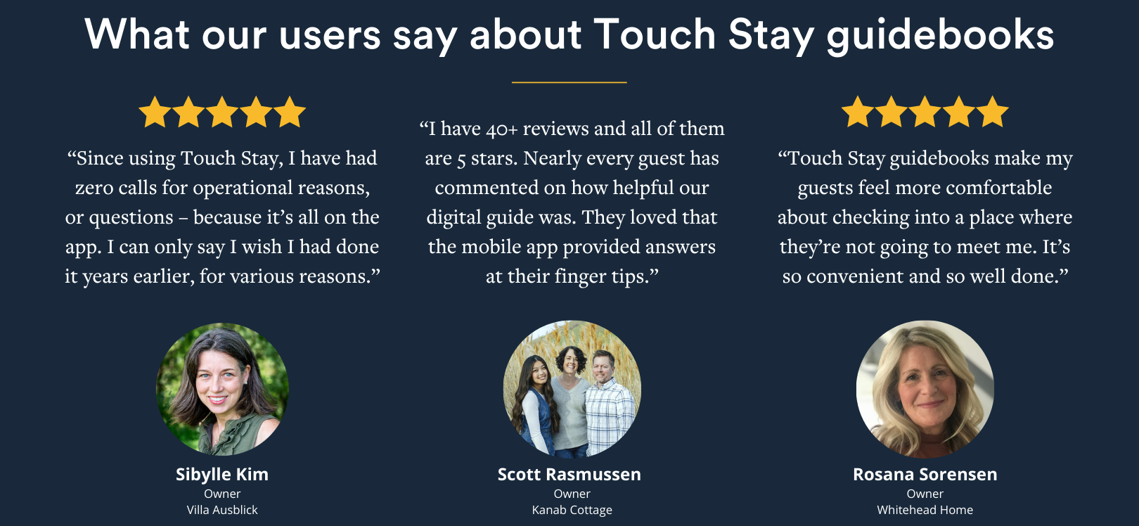 Information on Touch Stay