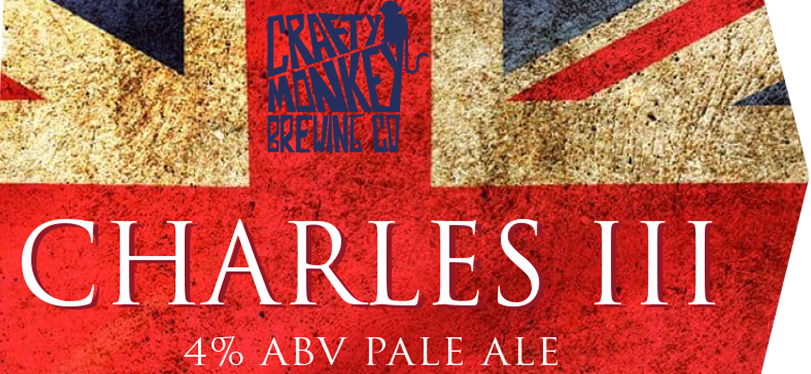 Craft monkey beer mat Charles 111 logo