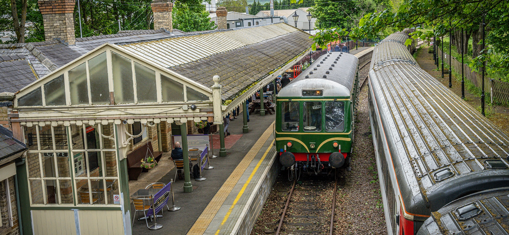 A train at the station