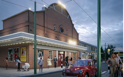 1950s cinema and shops underway at Beamish Museum