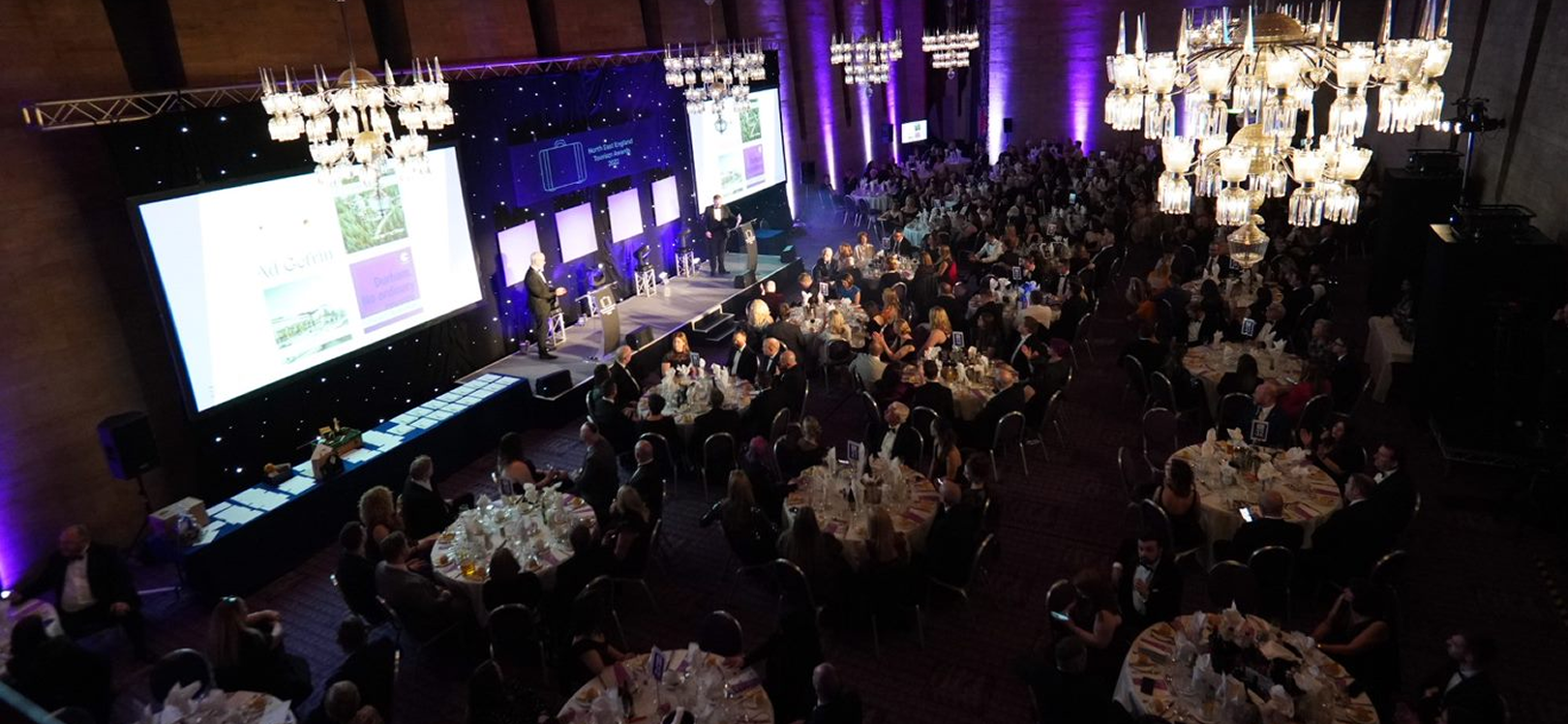 People sat around tables at the North East Tourism Awards