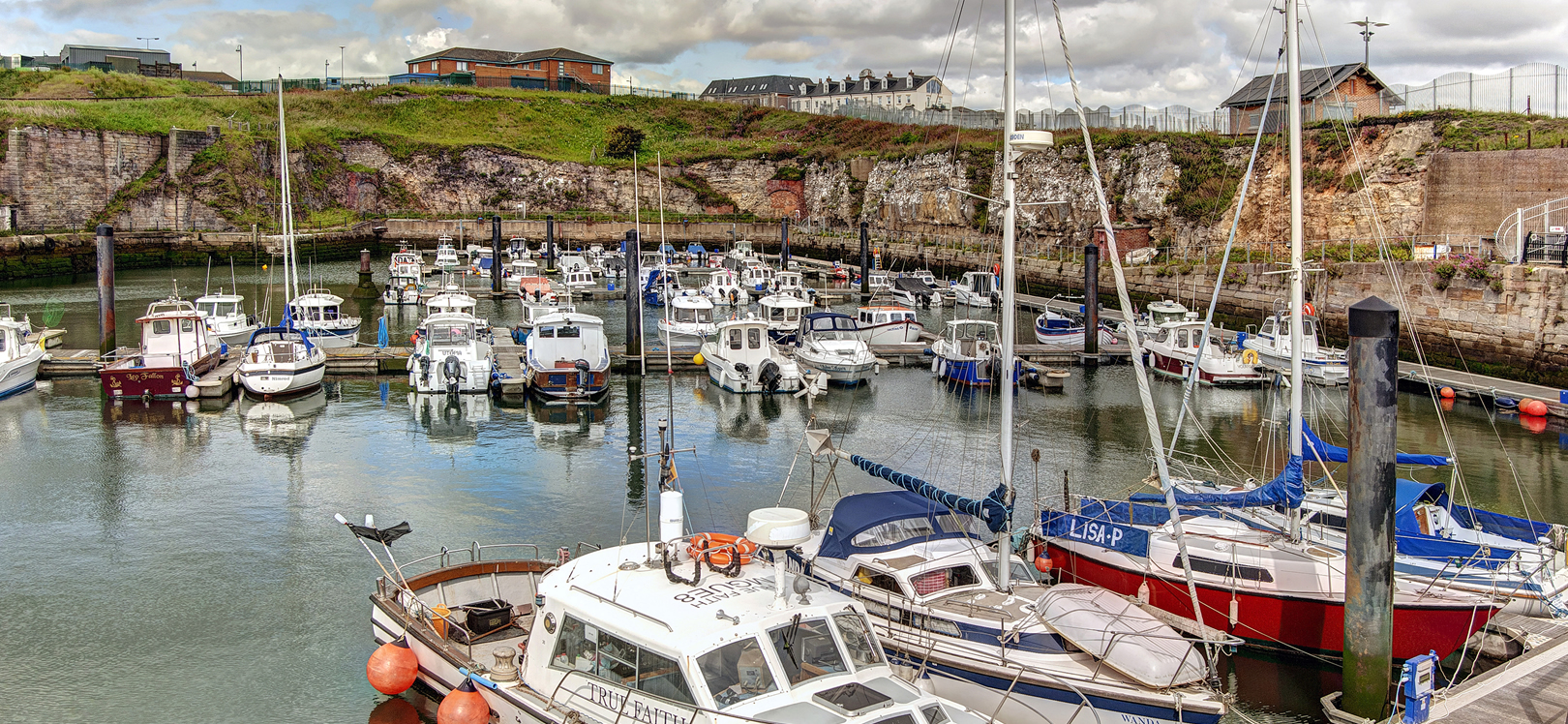 Boats at Seaham Marina