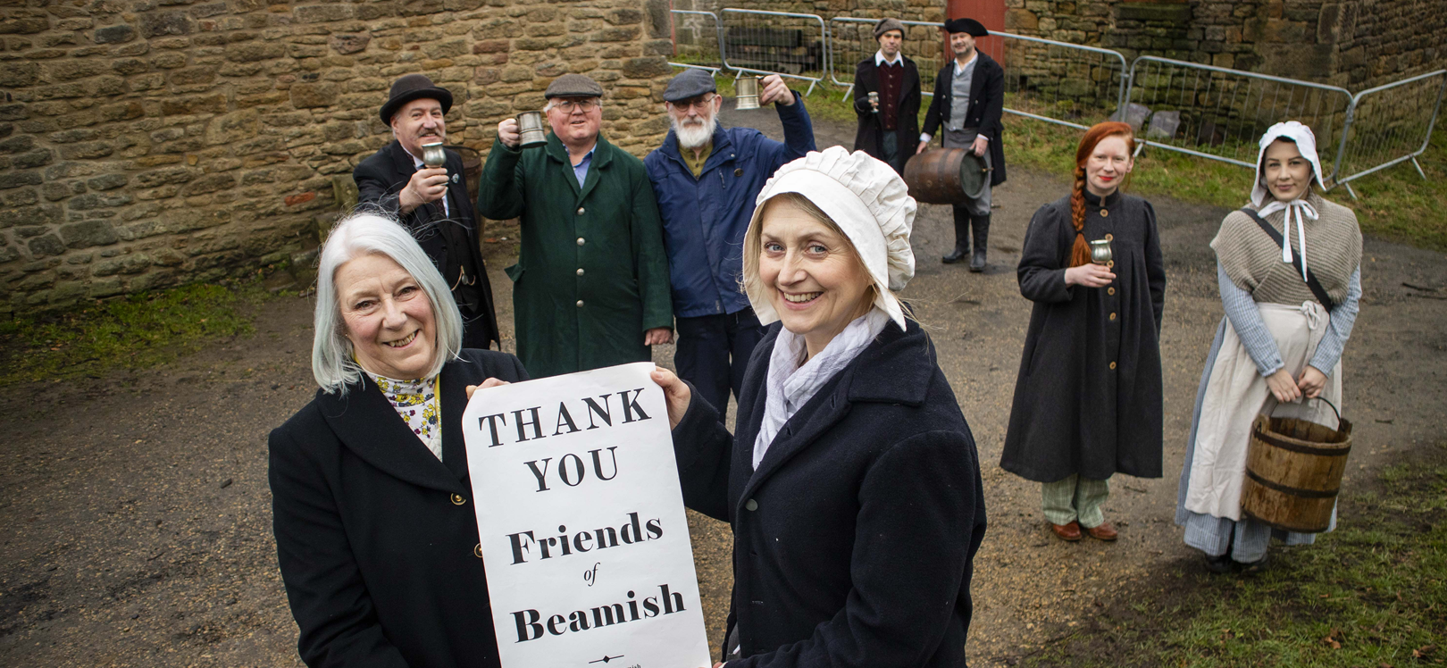 A group of people at Beamish