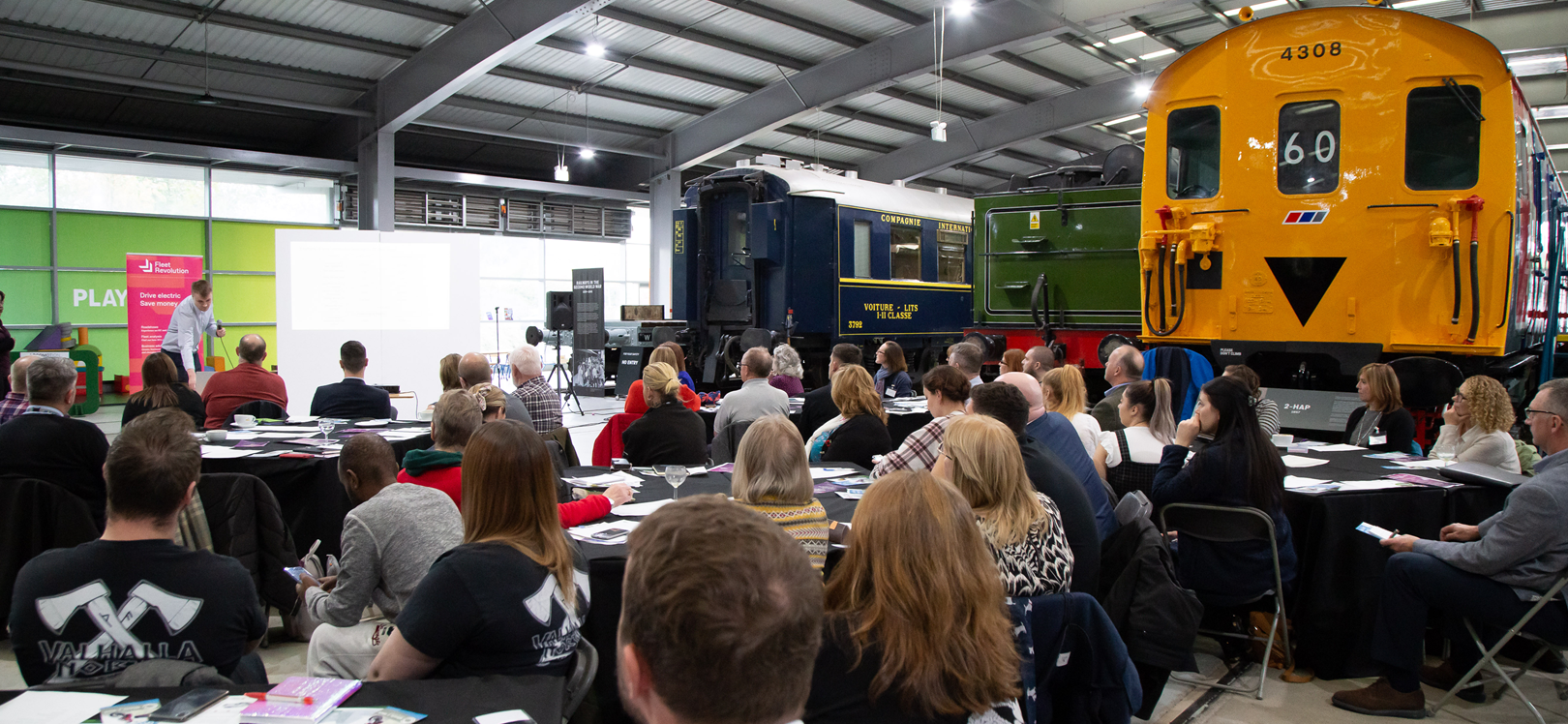 People sat in a meeting at Locomotion