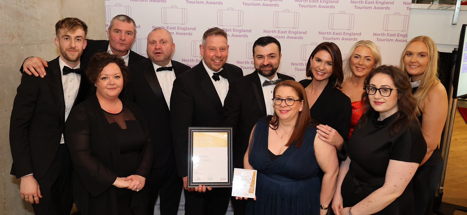 People receiving awards at The North East Tourism Awards