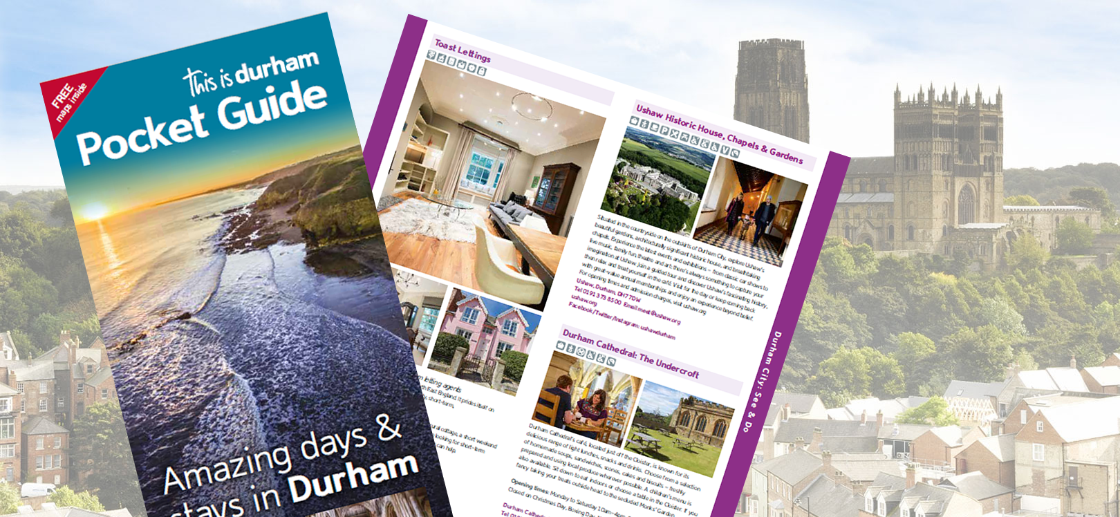Durham Pocket Guide front cover and inside page