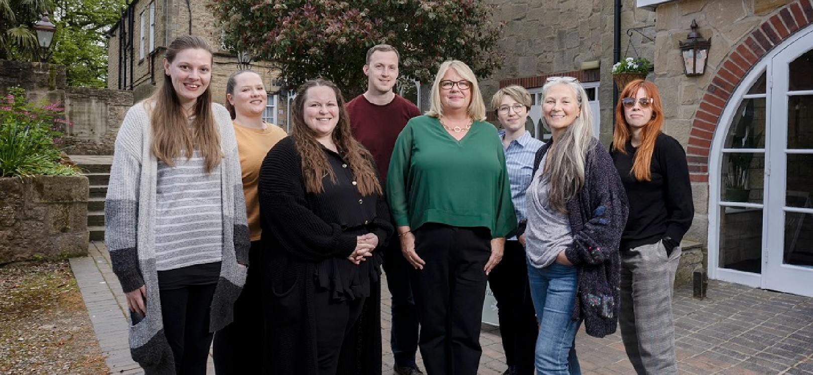 Course leader Susie Brindley, fourth from right, with representatives from tourism businesses who attended the Visit County Durham group travel training course