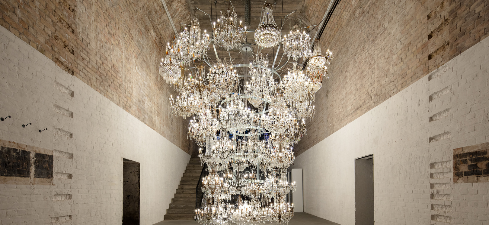 Illuminated Bottle Rack. Ai Weiwei. Courtesy of Ai Weiwei