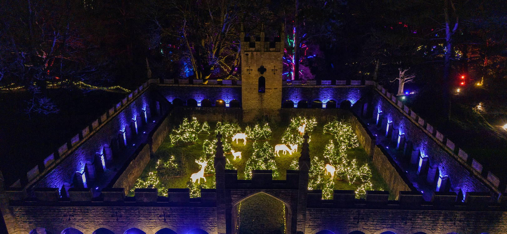 Duncan Lomax, Ravage Productions for AGLOW lit up castle and grounds
