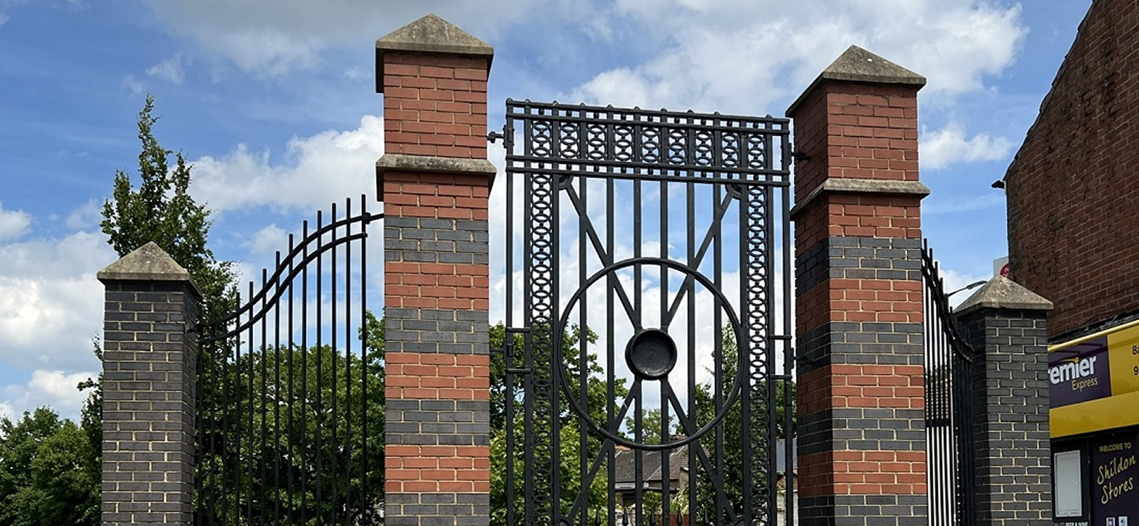 Victorian gates from Euston Station