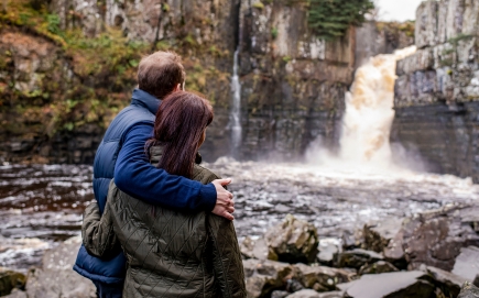A couple stood at High Force