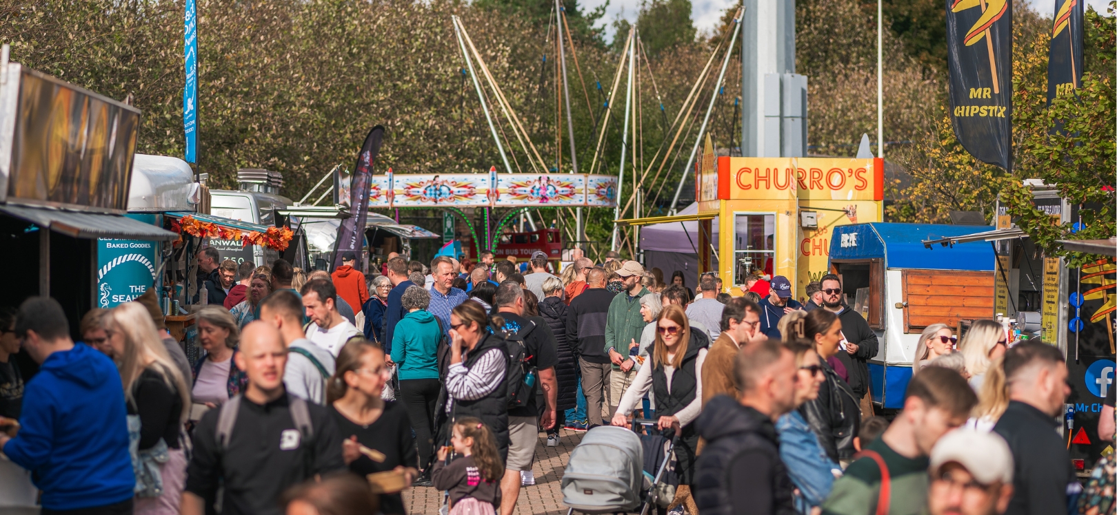 A crowd of people at chester-le-eats