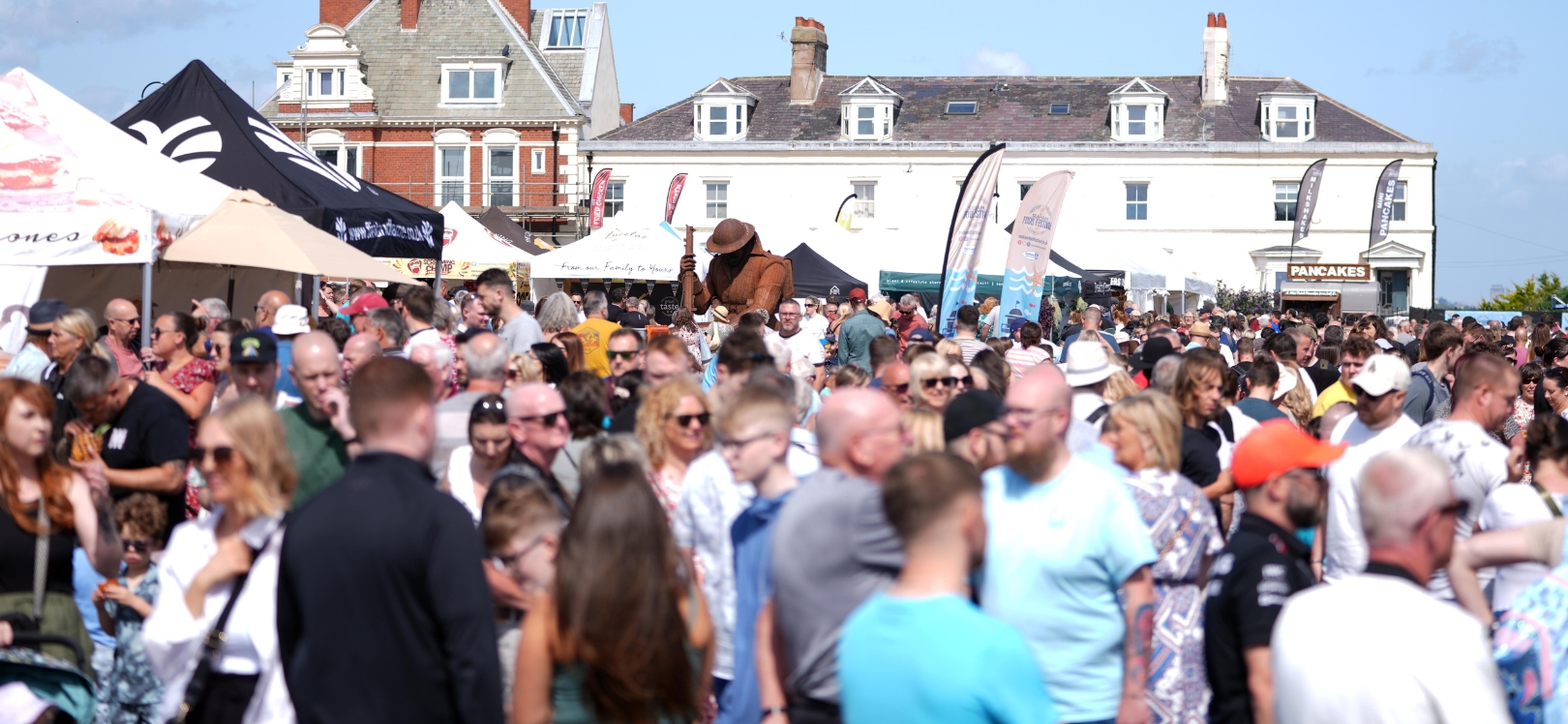 The crowd at Seaham Food Festival