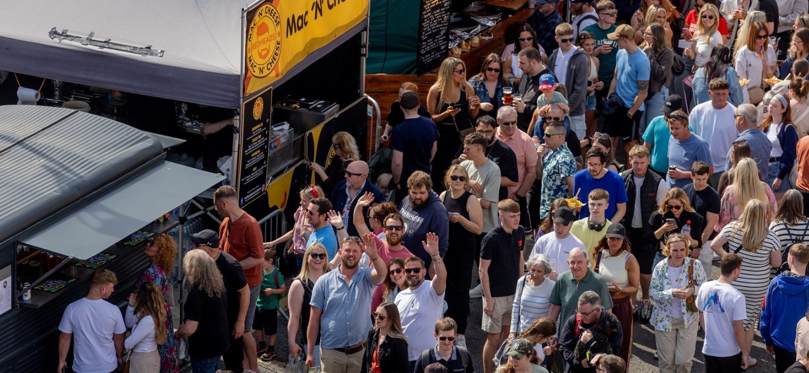 The crowd at Bishop Auckland Food Festival