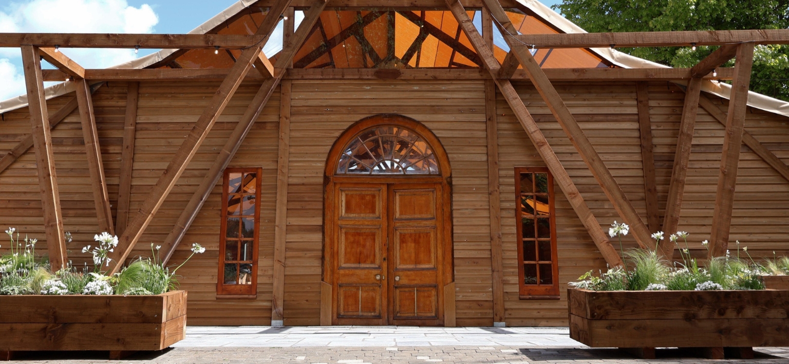 The new barn marquee at Ramside Hall Hotel