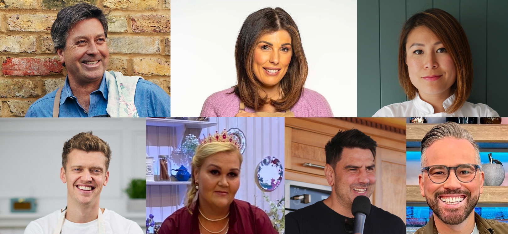 Dean Edwards, Chris Baber, Nelly Ghaffar, Georgie Grasso, Ping Coombes, Chris Bavin, John Torode – Credit: Yuki Suguira