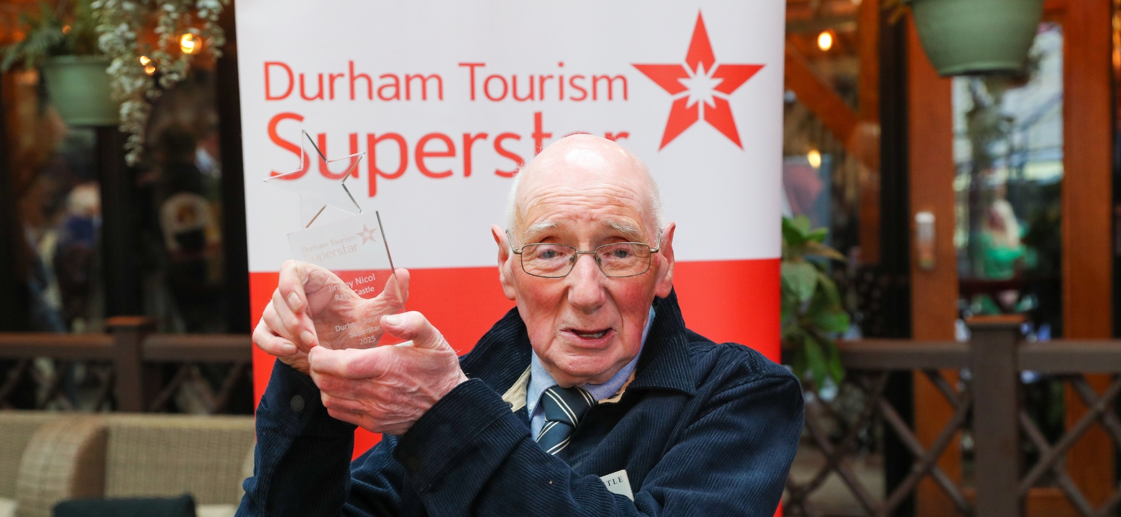 Jimmy Nicol Durham, Tourism Superstar winner 2025 volunteer Raby Castle and Gardens