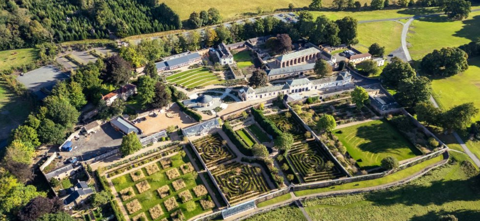 The gardens at Raby Castle