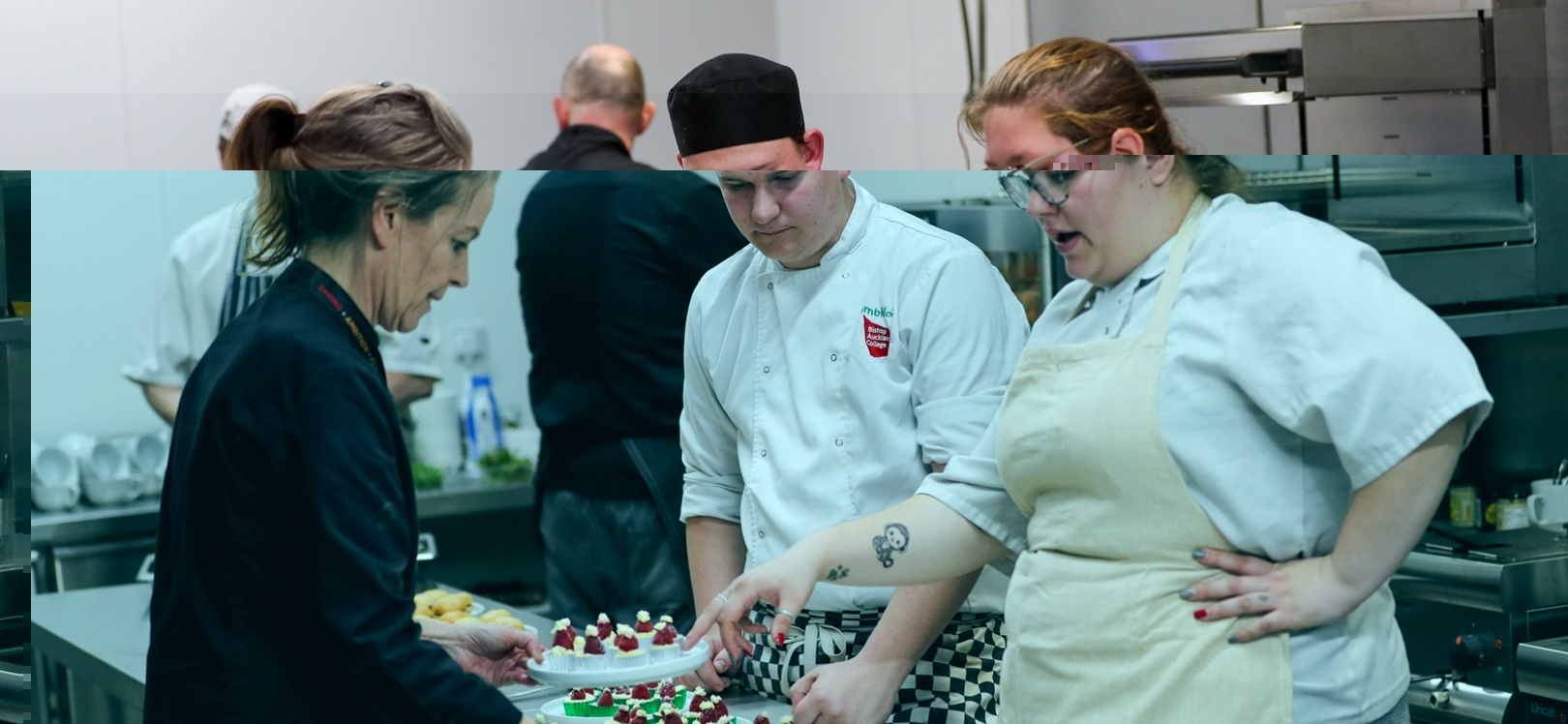 Chefs cooking in a kitchen