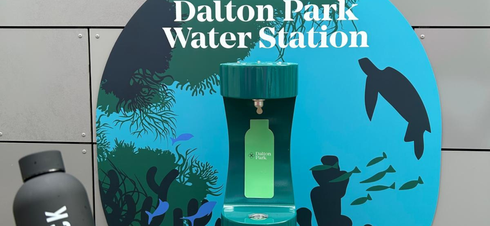 A water refill station at Dalton Park shopping centre.