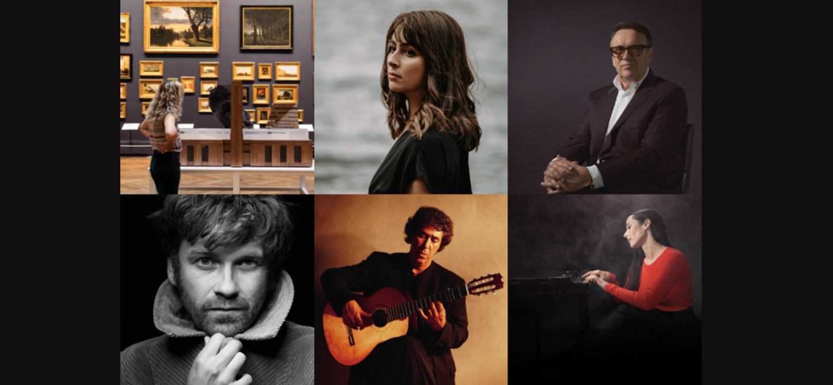 Montage of people who will perform at the In Concert Series 2025 © The Bowes Museum, County Durham
