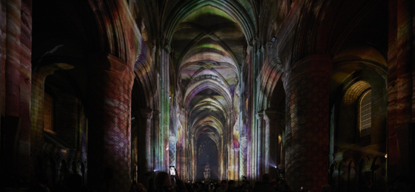 Inside the cathedral at Lumiere