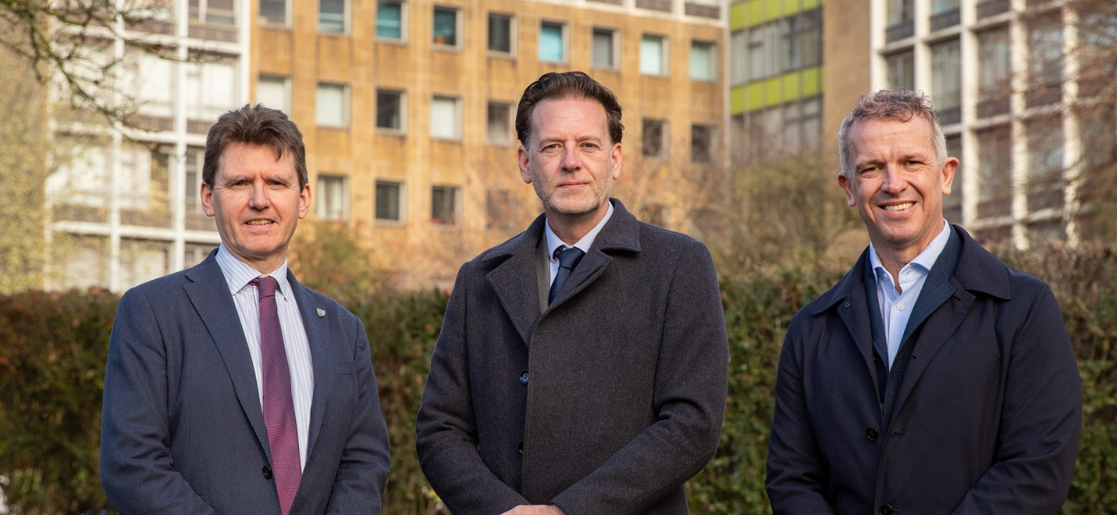 Left to right: Professor Mike Shipman, Deputy Vice-Chancellor and Provost, Durham University; Cllr Andrew Husband, Leader of Durham County Council; and Phil Mayall, managing director at Muse.