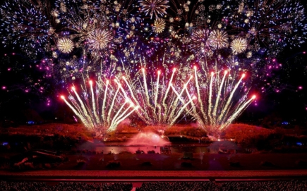 The fireworks at Kynren